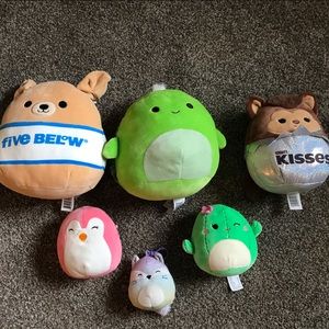 Squishmallow pack with all different sizes! In good condition + comes with tags!